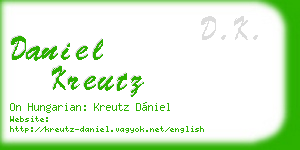daniel kreutz business card